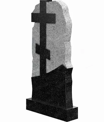 Памятник комбинированный с крестом